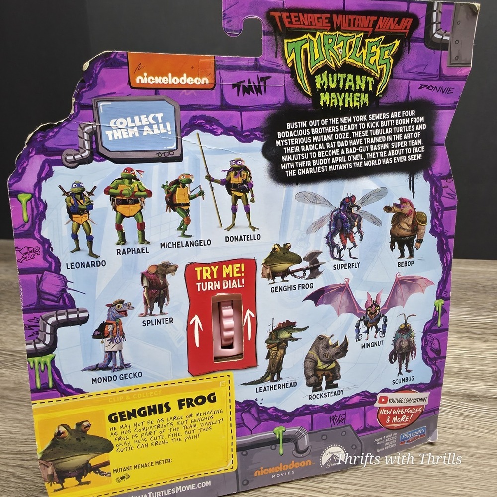 Teenage Mutant‎ Ninja Turtles - Mutant Mayhem - Genghis Frong 3" Figure - 2023 - Picture 13 of 16